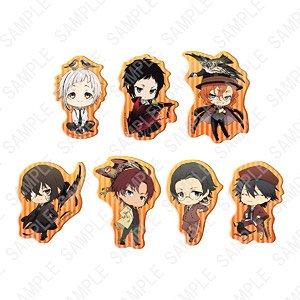 Bungo Stray Dogs Clear Clip Badge Autumn Bird (Set of 7) (Anime Toy)