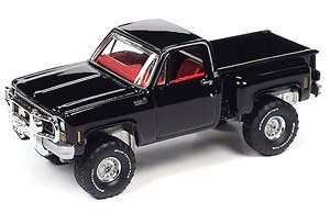 1980 シボレー カスタム デラックス 10 ステップサイド (グロスブラック) (ミニカー)