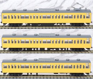 J.N.R. Commuter Train Series 103 (Unitized Window/Yellow) Additional Set (Add-On 3-Car Set)