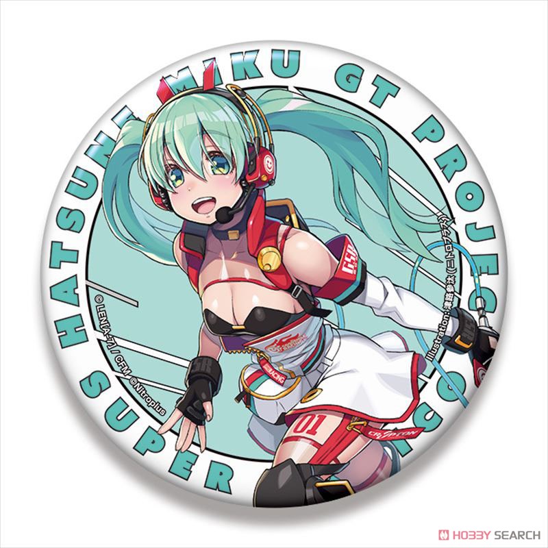 Hatsune Miku Racing Ver. 2020 Big Can Badge Super Sonico Collabo Ver. 1 (Anime Toy) Item picture1