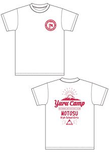 Yurucamp Motosu High School Outdoor Activities Club T-Shirt (L) (Chiaki) White (Anime Toy)