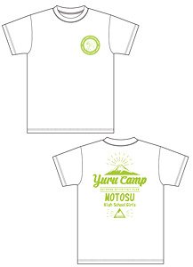 Yurucamp Motosu High School Outdoor Activities Club T-Shirt (XL) (Aoi) White (Anime Toy)