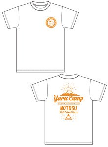 Yurucamp Motosu High School Outdoor Activities Club T-Shirt (M) (Saitou) White (Anime Toy)