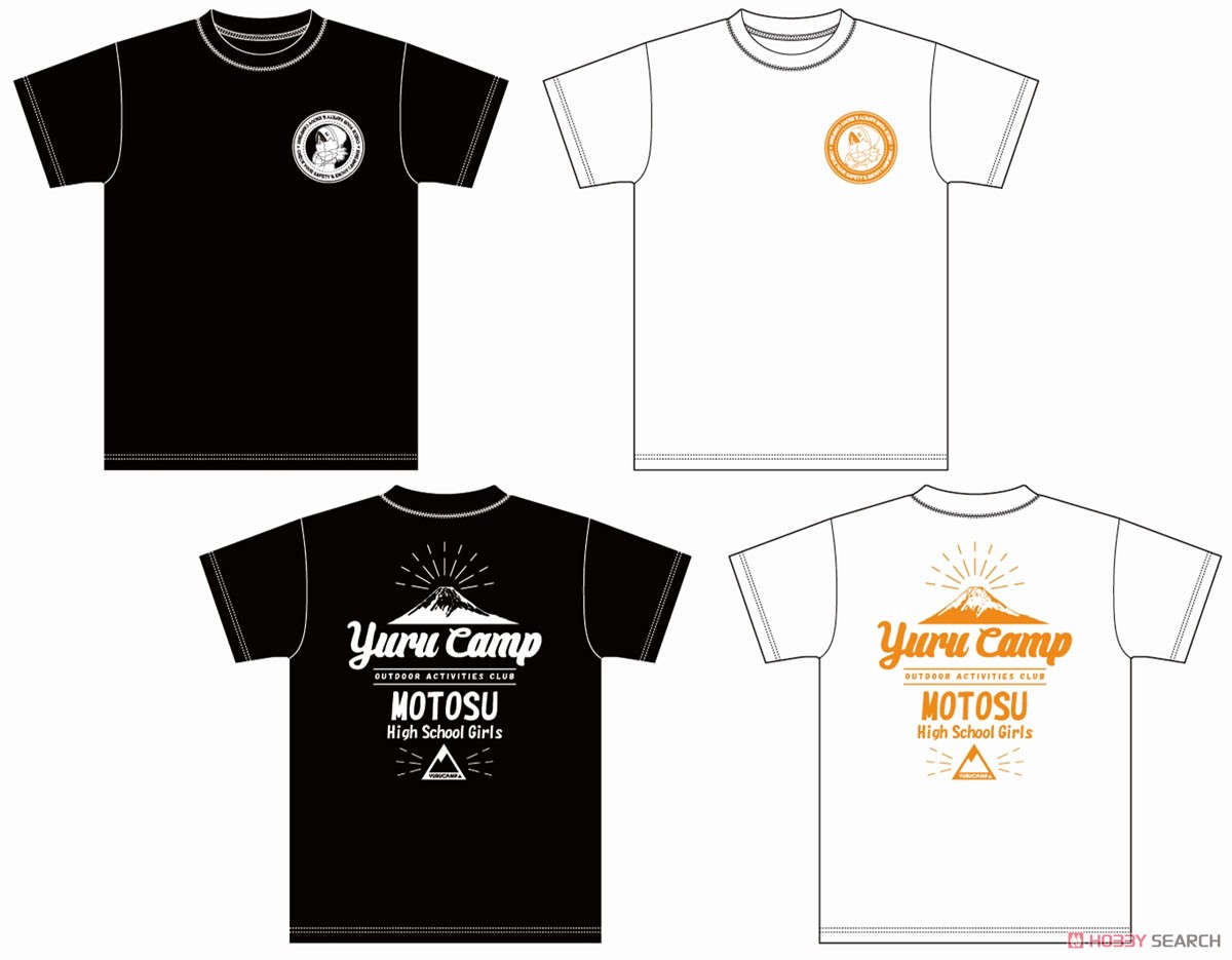 Yurucamp Motosu High School Outdoor Activities Club T-Shirt (XL) (Saitou) Black (Anime Toy) Other picture2