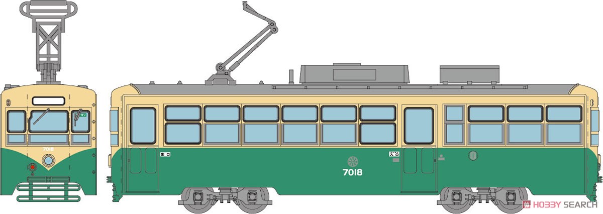 鉄道コレクション 富山地方鉄道 軌道線 デ7000形 7018号車(旧塗装) (鉄道模型) その他の画像1