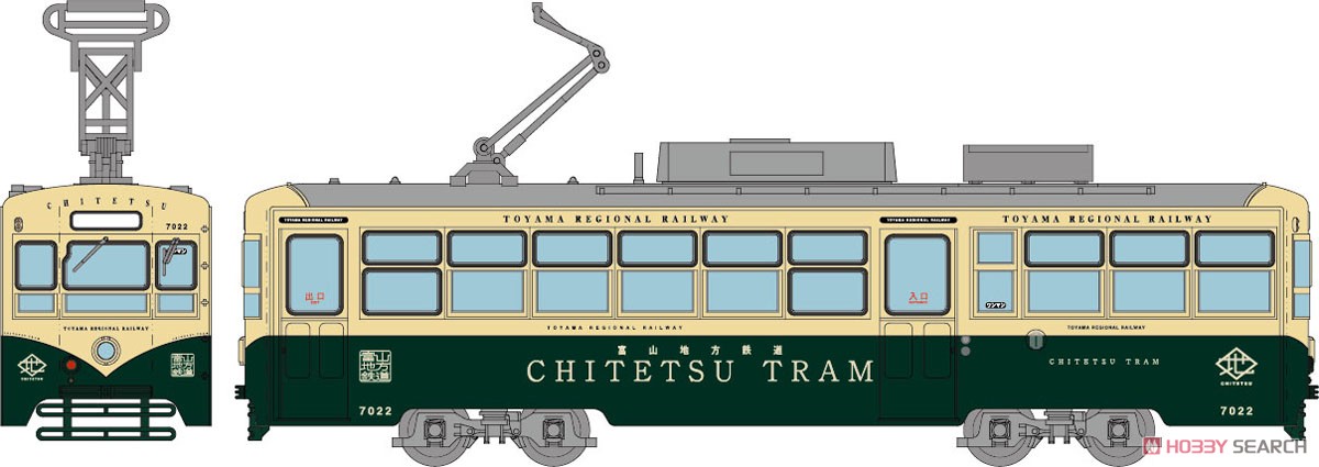 鉄道コレクション 富山地方鉄道 軌道線 デ7000形 7022号車 レトロ電車 (鉄道模型) その他の画像1