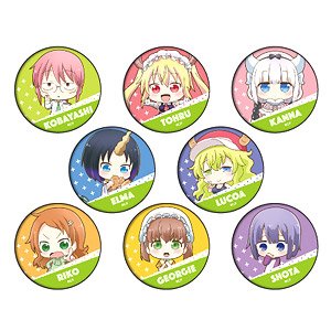 Can Badge [Miss Kobayashi`s Dragon Maid] 01 Box (Mini Chara) (Set of 8) (Anime Toy)