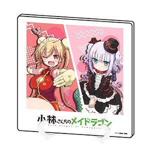 Acrylic Art Board [Miss Kobayashi`s Dragon Maid] 02 Tohru & Kanna (Especially Illustrated) (Anime Toy)