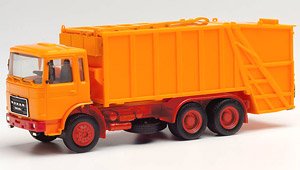 (HO) Mini Kit Lohmann Diesel Garbage Truck Orange (Model Train)