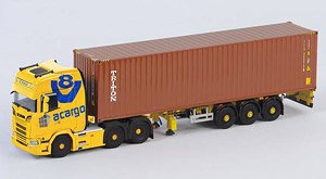 スカニア CS 20 HD 6x2 コンテナセミトレーラー `Acargo/Triton` (ミニカー)