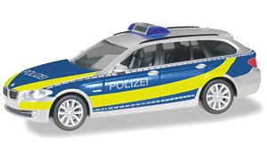 (HO) BMW 5Series Touring Bundes Polozei (Model Train)