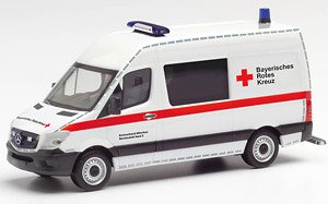 (HO) メルセデスベンツ スプリンター セミバス BRKミュンヘン 災害対策車両 (鉄道模型)