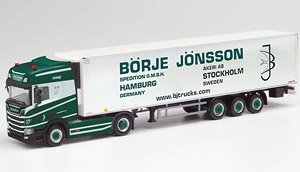 (HO) スカニア CR 20 HD冷蔵ボックスセミトレーラー `Borje Jonsson` (鉄道模型)