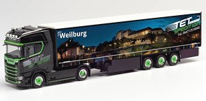 (HO) スカニア CS 20 HD カーテンキャンバス セミトレーラー `TET/Weilburg` (鉄道模型)