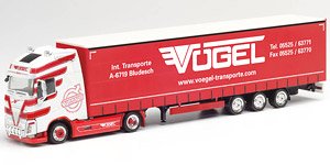 (HO) ボルボ FH Gl.XL 低床セミトレーラ `Vogel` (鉄道模型)