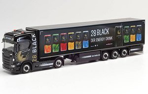 (HO) スカニア CS 20 HD冷蔵ボックスセミトレーラー `TSU Bode/28 Black` (鉄道模型)