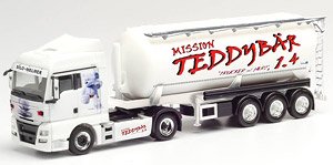 (HO) MAN TGX XLX Euro5 セミトレーラー `Silo Melmer/Teddybar 1.4` (鉄道模型)