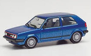 (HO) Volkswagen GolfII GTI with Sports Rim Blue Metallic (Model Train)