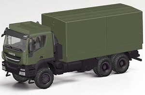 (HO) イベコ トラッカー 6x6 平ボディトラック キャンバスカバー付軍用車 (Iveco Trakker) (鉄道模型)