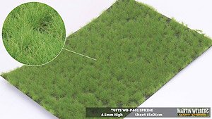Static Grass 4.5mm Tufts Spring (Plastic model)