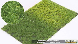 Static Grass 4.5mm Tufts Weeds Spring (Plastic model)
