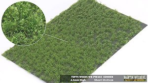 Static Grass 4.5mm Tufts Weeds Summer (Plastic model)