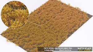 Static Grass 4.5mm Tufts Weeds Fall (Plastic model)