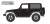 2016 Jeep Wrangler 75th Anniversary Edition - Black (ミニカー) その他の画像1