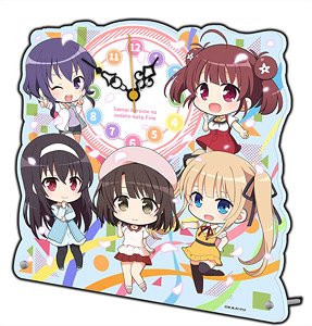 Saekano: How to Raise a Boring Girlfriend Fine Puchichoko Acrylic Table Clock (Anime Toy)