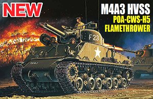 Sherman M4A3 HVSS POA-CWS-H5 Flamethrower, Korean War (Plastic model)