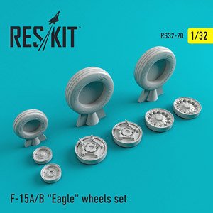 F-15 (A/B) `Eagle`Resin Wheels (for Revell) (Plastic model)