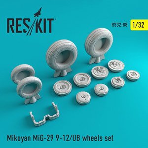 MiG-29 (9-12) UB Wheels Set (for Trumpeter) (Plastic model)