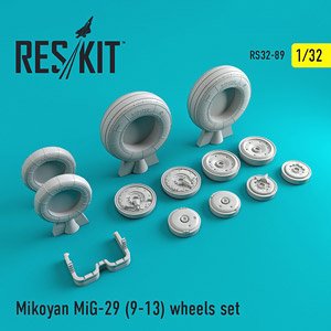 Mikoyan MiG-29 (9-13) Wheels Set (for Trumpeter) (Plastic model)