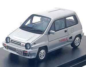 Honda City Turbo II (1983) Quartz Silver Metallic (Diecast Car)