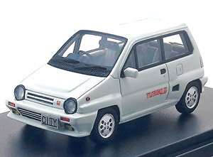 Honda CITY TURBO II (1983) グリークホワイト (ミニカー)