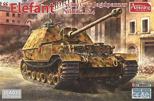 Sd.Kfz.184 Schwerer Jagdpanzer `ELEFANT` Full Interior (Plastic model)