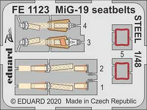 MiG-19 Seatbelts Steel (for Eduard/Trumpeter) (Plastic model)