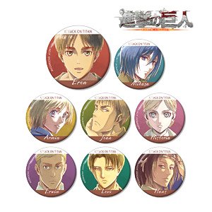 Attack on Titan Trading Ani-Art Can Badge Vol.3 (Set of 8) (Anime Toy)