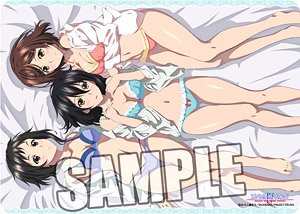 Character Universe Rubber Mat Strike the Blood IV [Yukina & Shio & Yuiri] (Anime Toy)