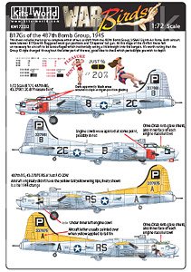 Boeing B-17G Flying Fortress Decal Set 6 (Decal)