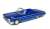 Custom Lowriders 1962 Chevrolet Impala SS Convertible (Blue) (Diecast Car) Item picture1