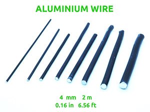 Aluminium wire 4 mm / 0.16 in. (2 m 1 Piece) (Material)