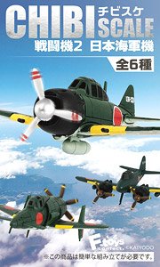 Chibi Scale Fighter2 IJN Aircraft (Set of 10) (Plastic model)