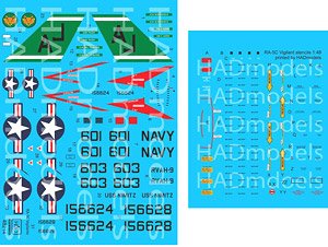 RA-5C Vigilante 2 / USS Nimitz decal sheet (Decal)