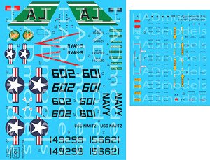 RA-5C Vigilante USS Nimitz decal sheet (Decal)