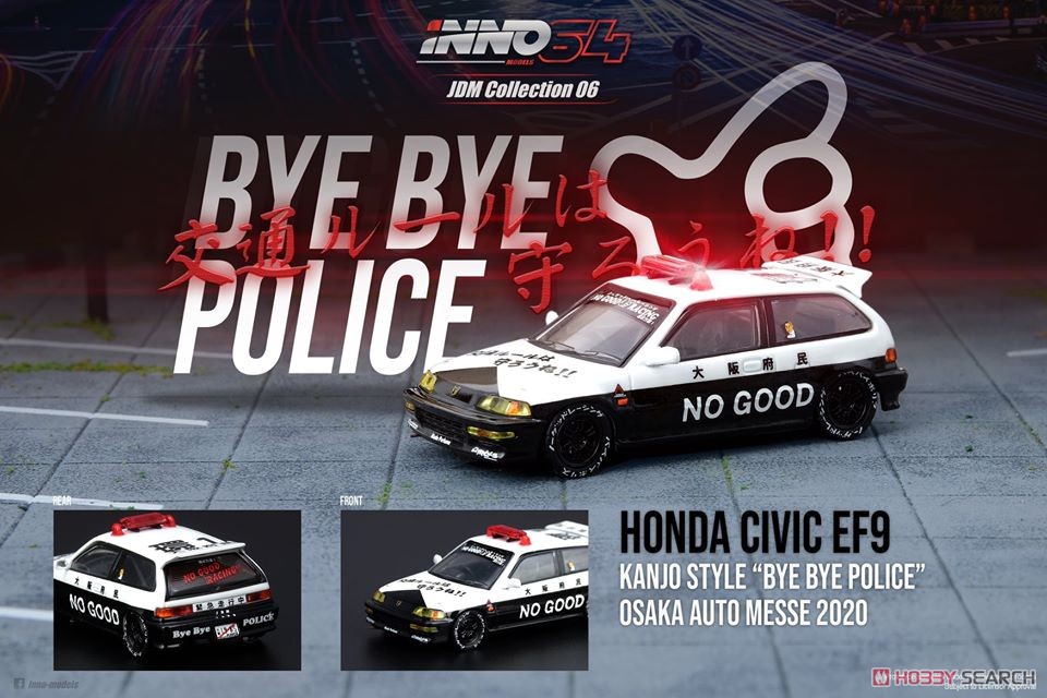 Honda シビック EF9 No Good Racing 大阪オートメッセ 2020 (ミニカー) その他の画像1