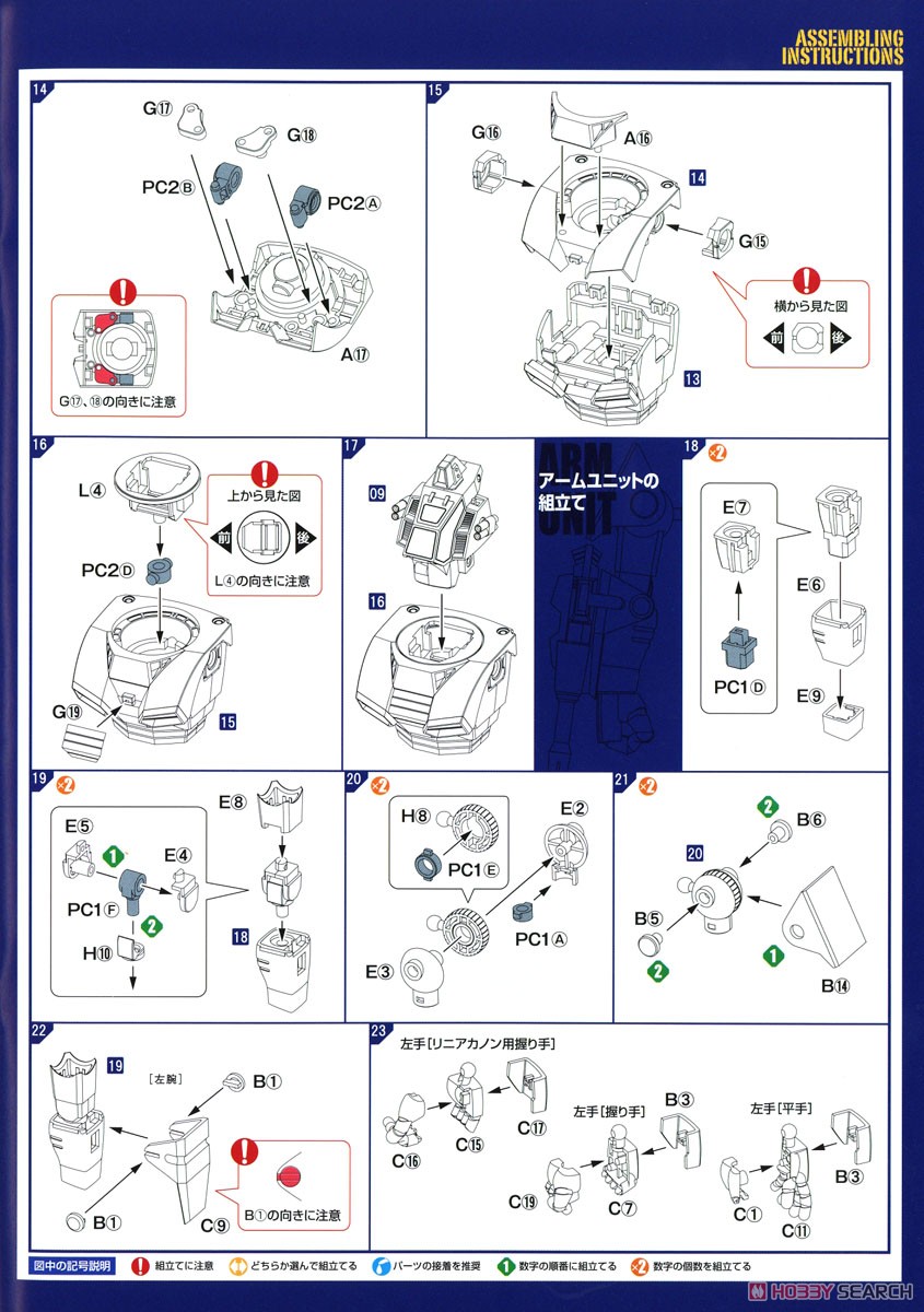 Combat Armor Dougram Abitate Ver. (Plastic model) Assembly guide2