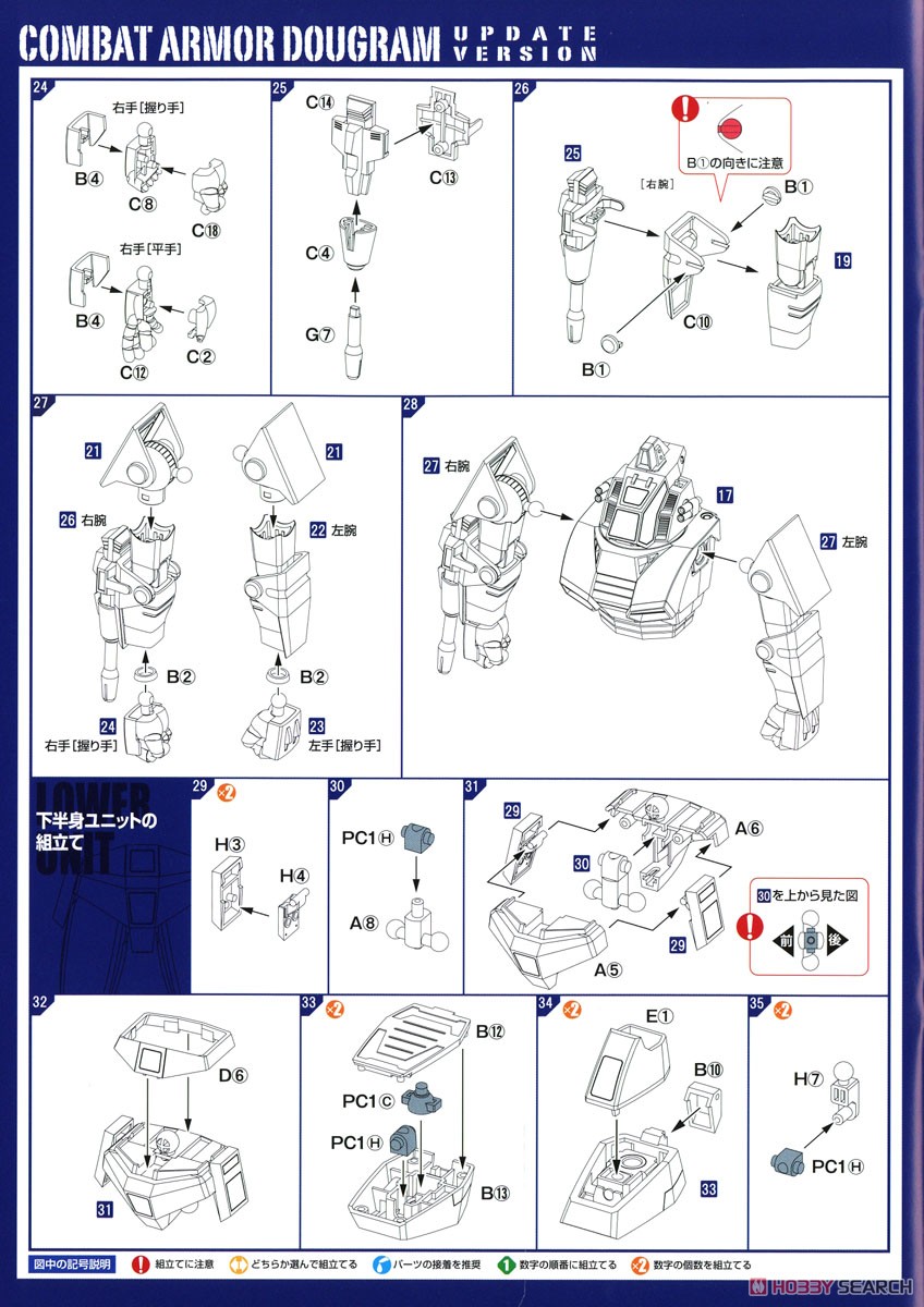 Combat Armor Dougram Abitate Ver. (Plastic model) Assembly guide3