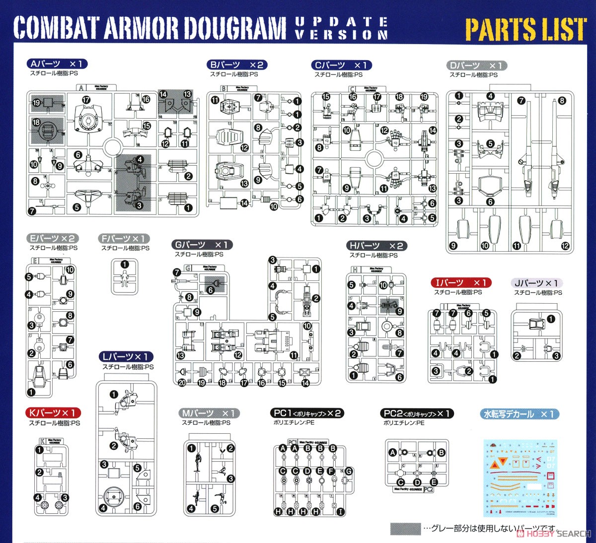 Combat Armor Dougram Abitate Ver. (Plastic model) Assembly guide6