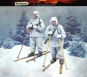 Russian Ski Troops, 1941-42 (Set of 2) (Plastic model)
